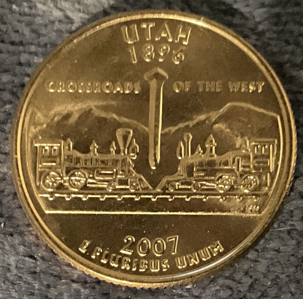Washington Quarter 2007 D Utah  coin collectible - Main Image 2