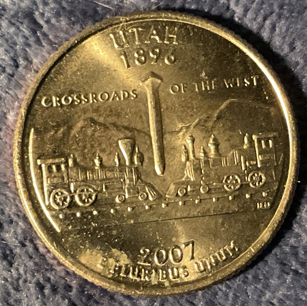 Washington Quarter 2007 D Utah  coin collectible - Main Image 2