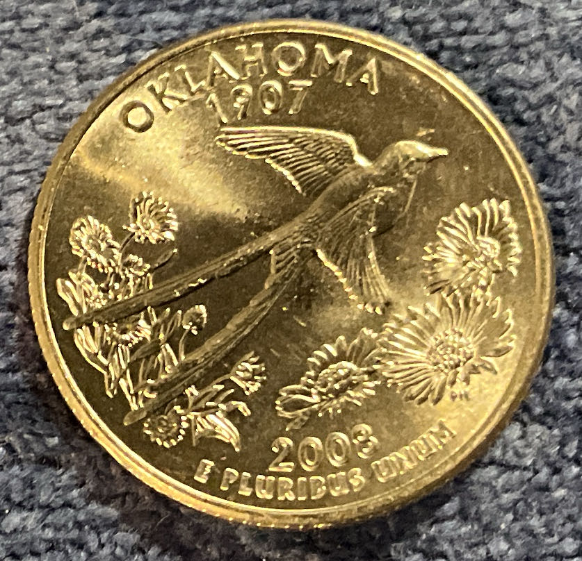 Washington Quarter 2008 D Oklahoma coin collectible - Main Image 2