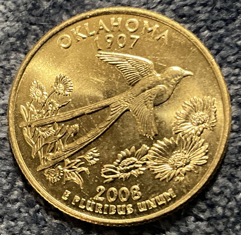 Washington Quarter 2008 D Oklahoma  coin collectible - Main Image 2