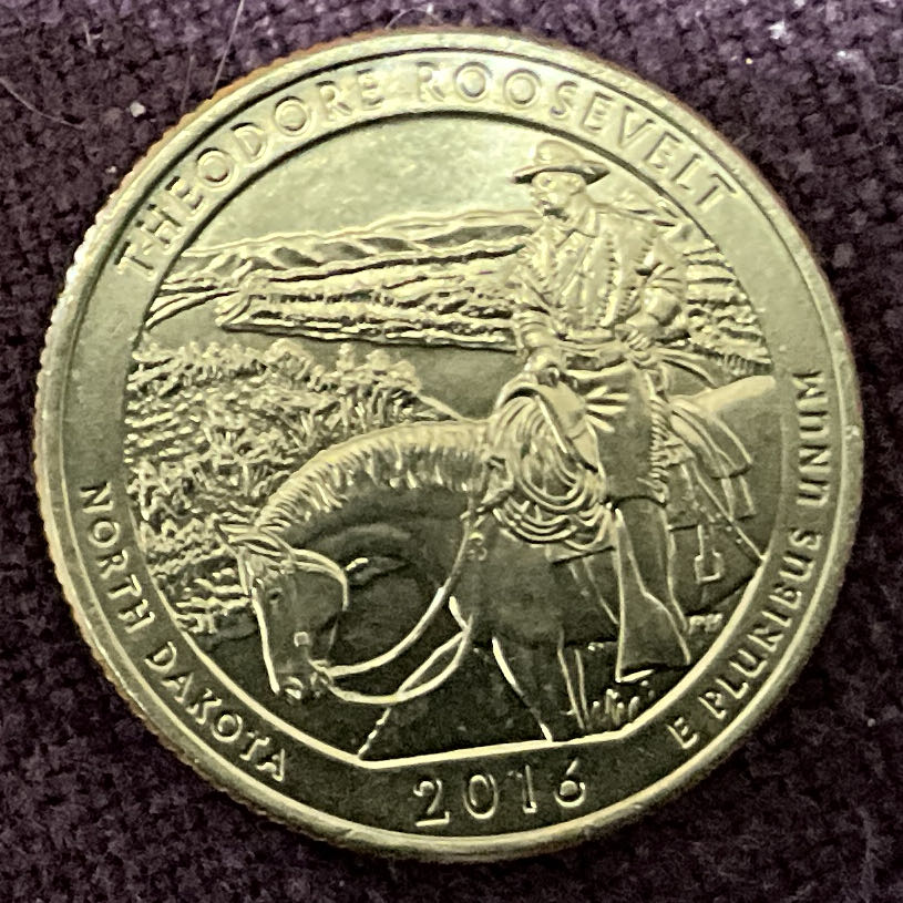 Washington Quarter 2016 D Theodore Roosevelt  coin collectible - Main Image 2