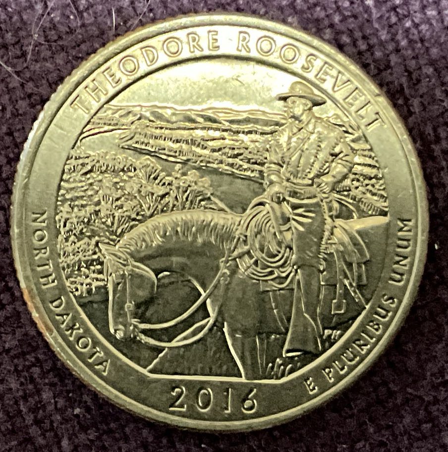 Washington Quarter 2016 D Theodore Roosevelt  coin collectible - Main Image 2