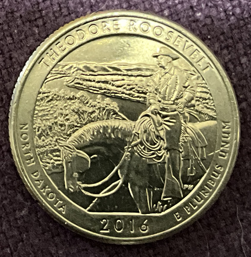 Washington Quarter 2016 D Theodore Roosevelt  coin collectible - Main Image 2