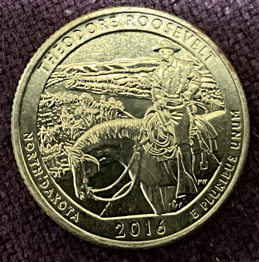 Washington Quarter 2016 D Theodore Roosevelt  coin collectible - Main Image 2