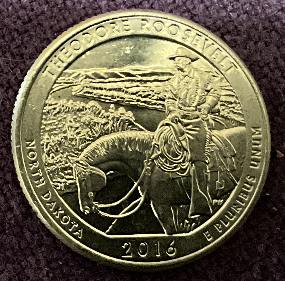 Washington Quarter 2016 D Theodore Roosevelt  coin collectible - Main Image 2