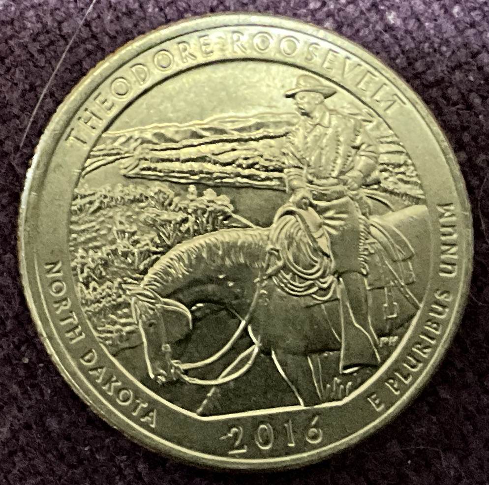 Washington Quarter 2016 D Theodore Roosevelt  coin collectible - Main Image 2