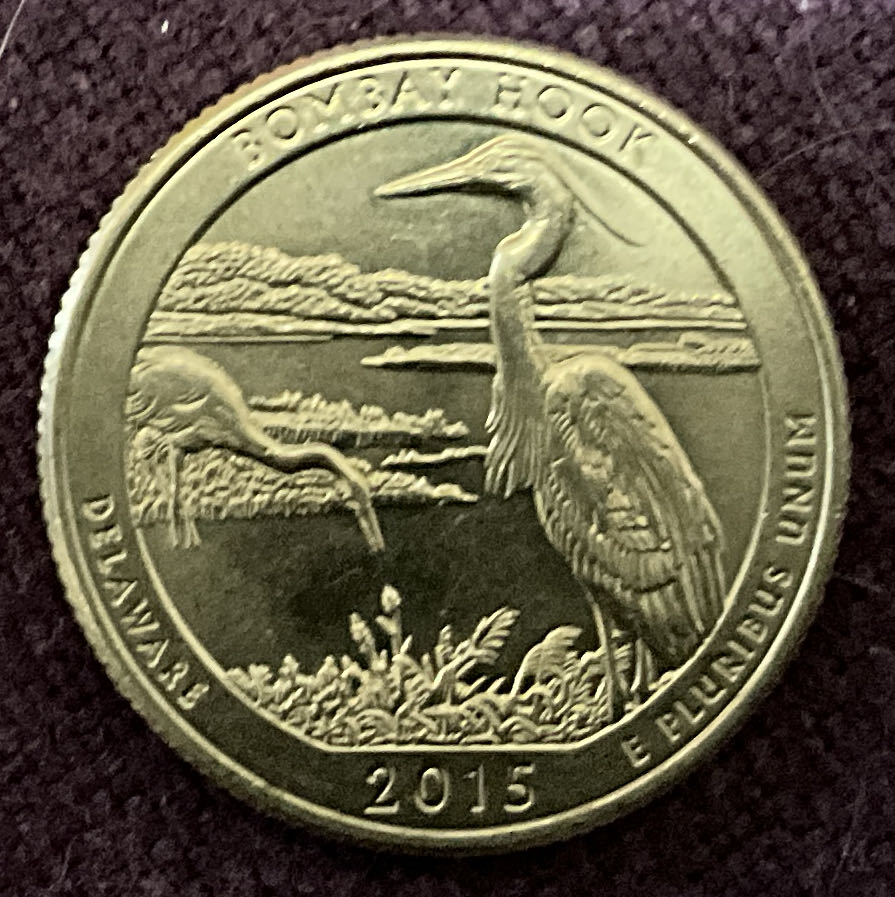 Washington Quarter 2015 D Bombay Hook  coin collectible - Main Image 2