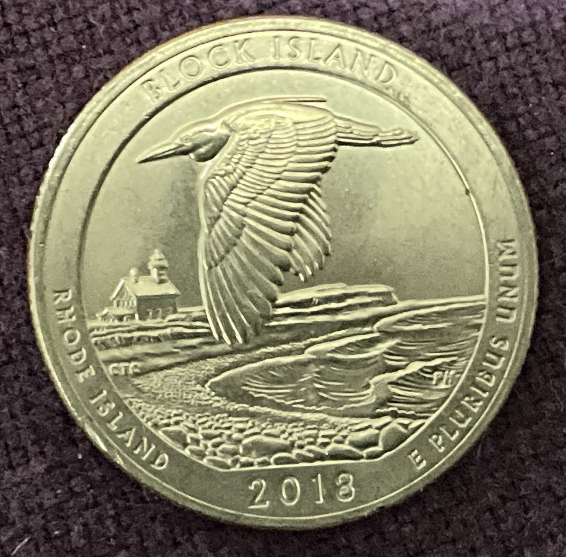 Washington Quarter 2018 D Block Island  coin collectible - Main Image 2