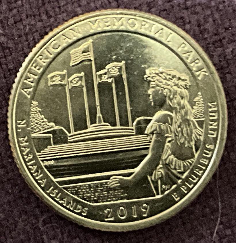 Washington Quarter 2018 D American Memorial Park  coin collectible - Main Image 2