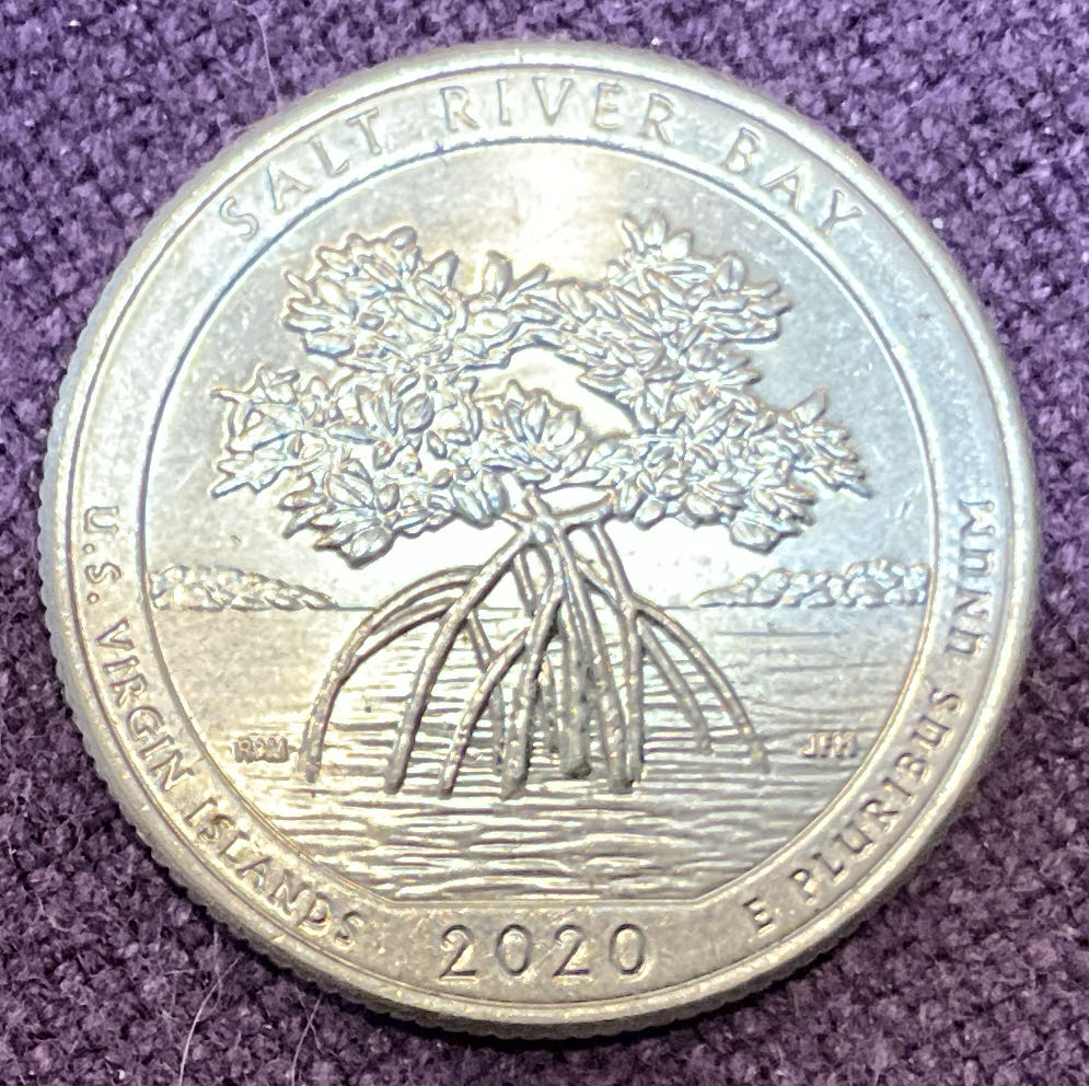 Washington Quarter 2020 D Salt River Bay  coin collectible - Main Image 2