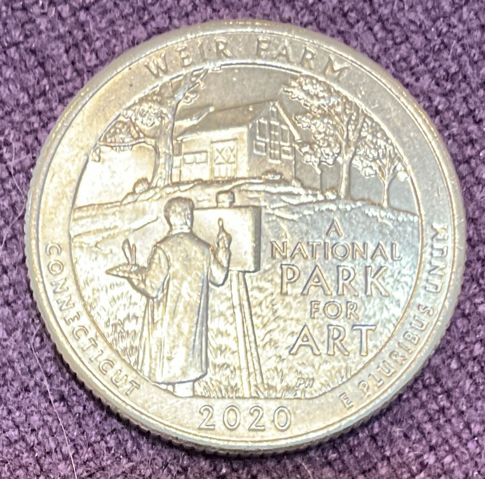 Washington Quarter 2020 D Weir Farm  coin collectible - Main Image 2