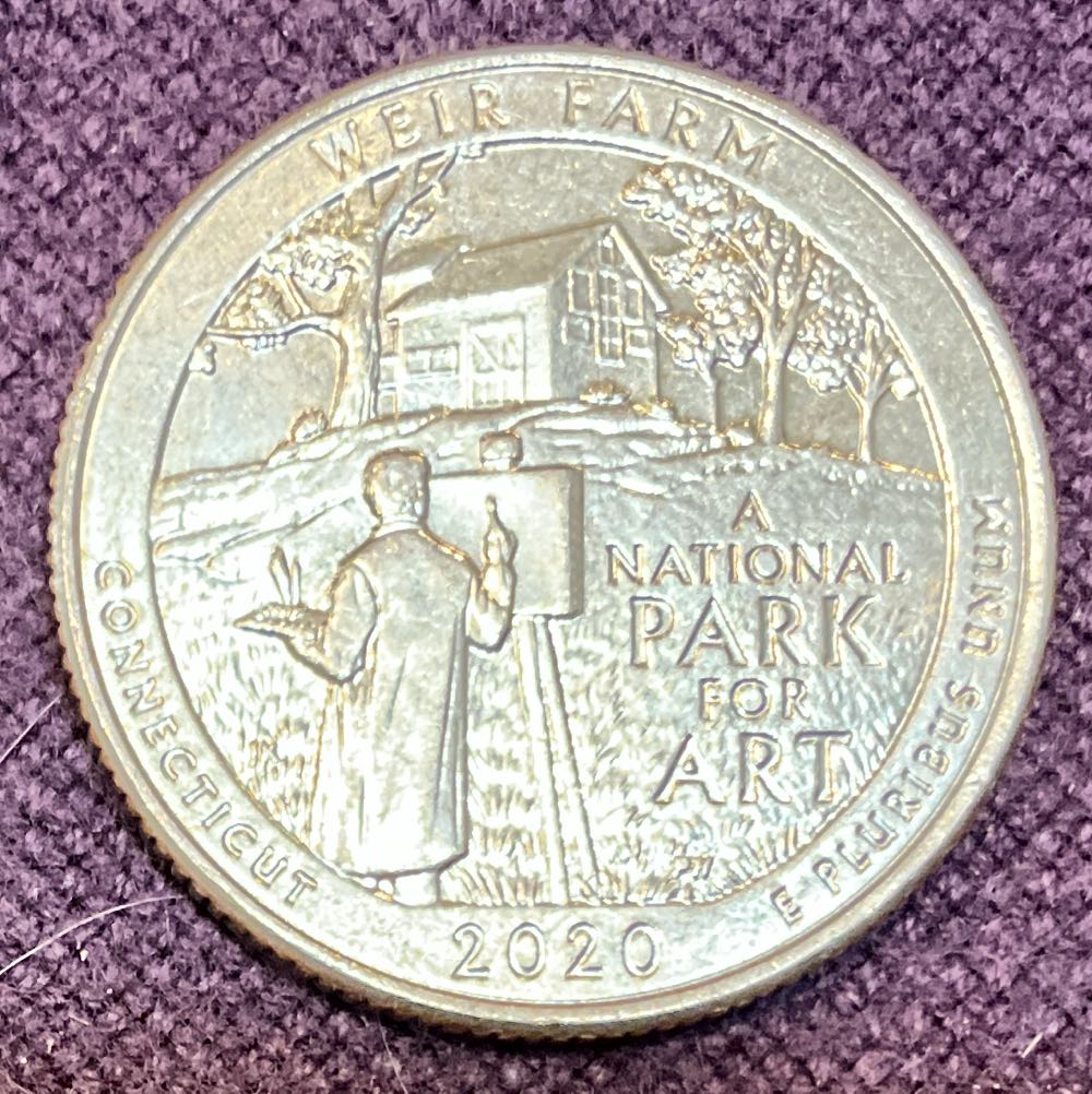 Washington Quarter 2020 D Weir Farm  coin collectible - Main Image 2