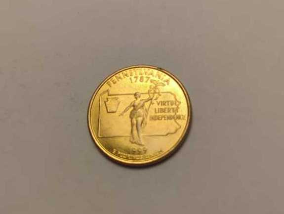 Gold Plated Quarter #52  coin collectible - Main Image 2
