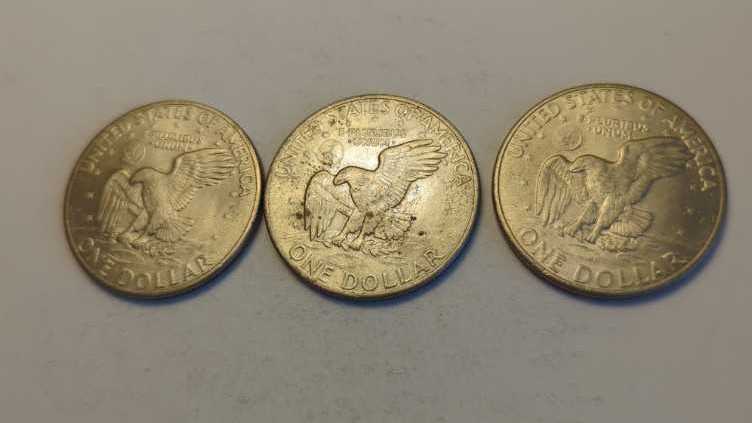 Eisenhower Silver Dollars 1971 #87  coin collectible - Main Image 2