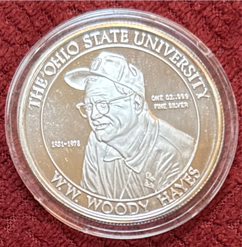 Woody Hayes Silver Coin  coin collectible - Main Image 2