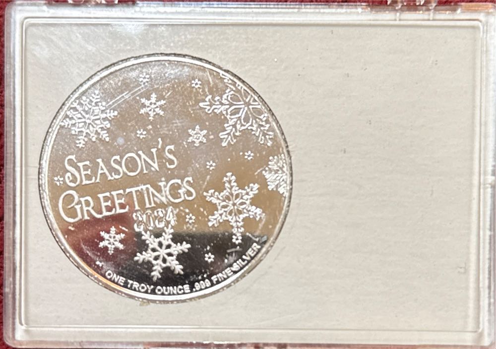 2024 Silver Christmas Round   coin collectible - Main Image 2