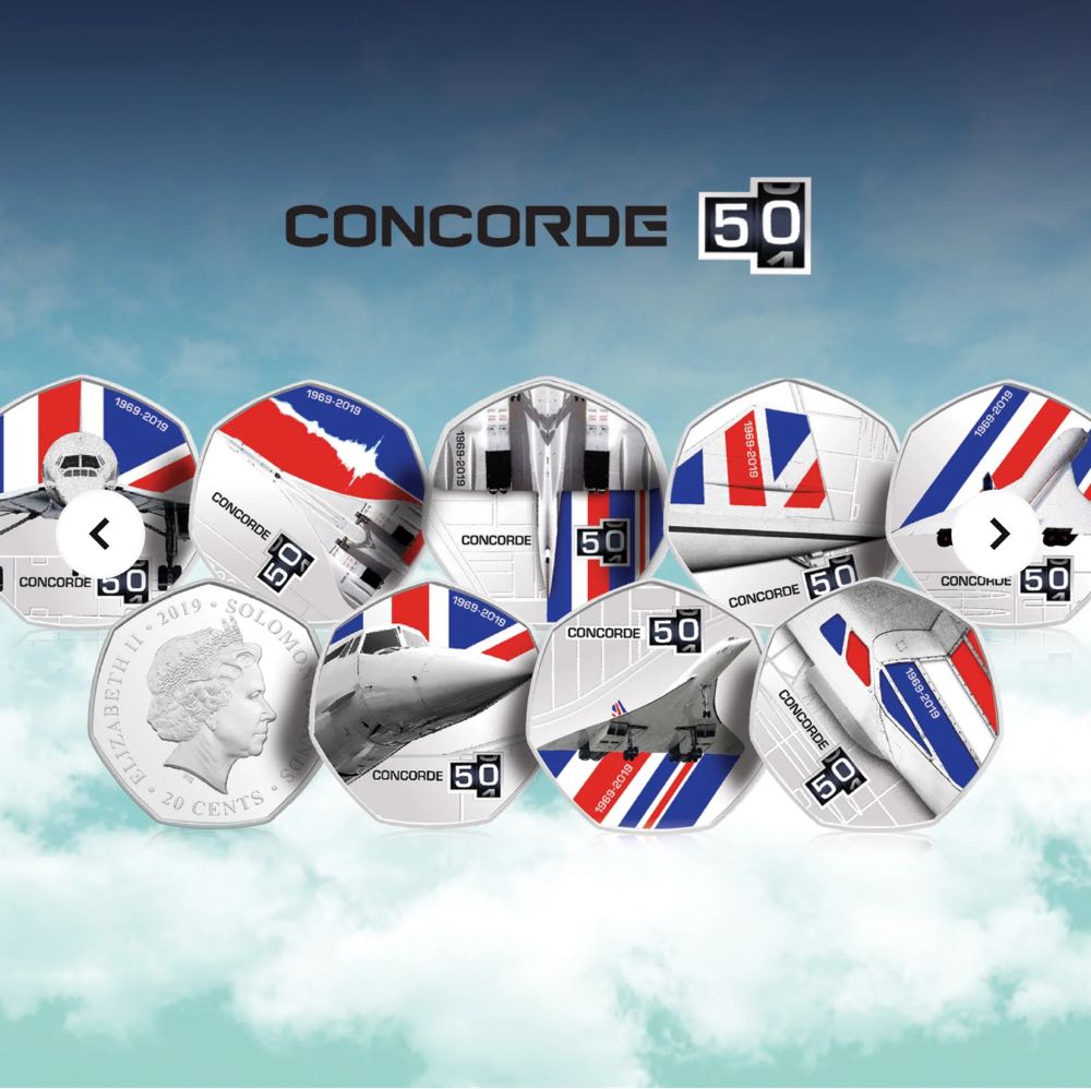 Concorde 50th Anniversary Collection  coin collectible - Main Image 2