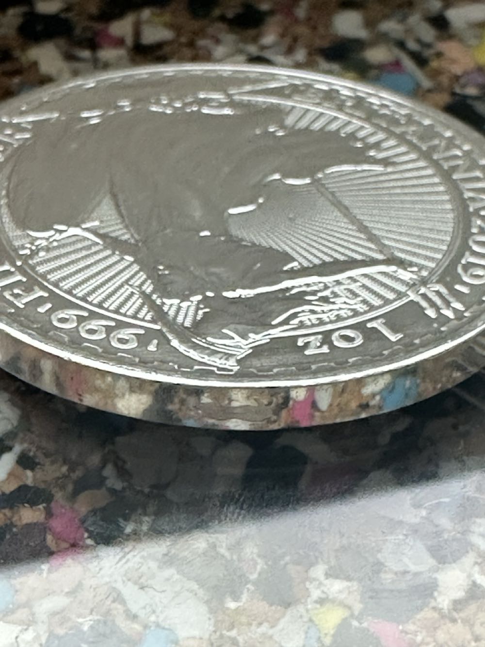 2004 1 oz American Eagle Colourised Earth Privy  coin collectible - Main Image 4