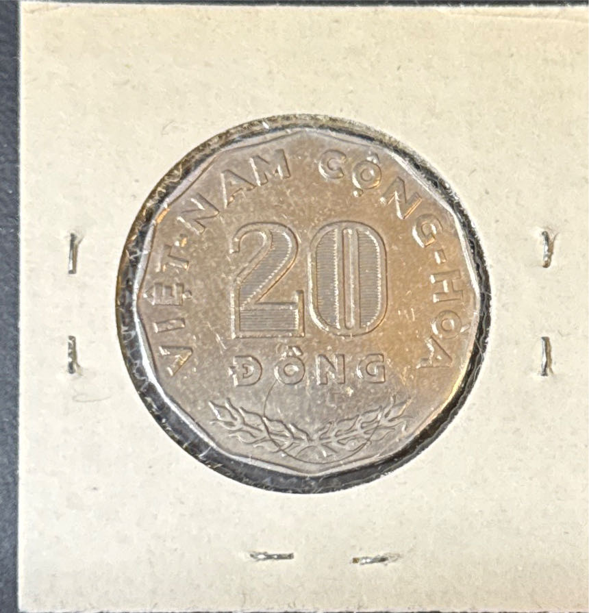 Vietnam 20 Dong 1968  coin collectible - Main Image 2