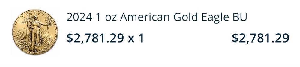 2024 Gold Eagle 1oz  coin collectible - Main Image 3