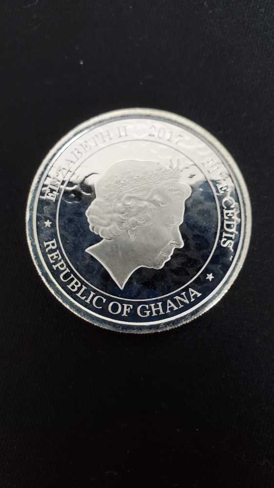Ghana Silver Leopard  coin collectible - Main Image 2