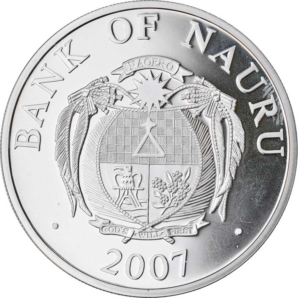 Nauru - Hindenburgdamm 1927-2007  coin collectible - Main Image 2