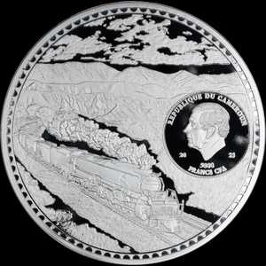 Cameroon - Big Boy Steam Locomotive  coin collectible - Main Image 2