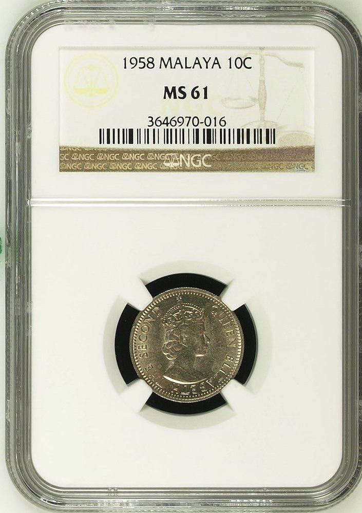 ¢10 | 1961H Malaya NGC  coin collectible - Main Image 3