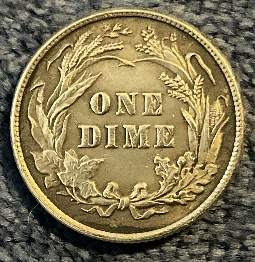 Dime 1916 Barber  coin collectible - Main Image 2
