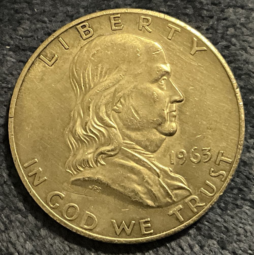 Half Dollar Franklin 1963 1  coin collectible - Main Image 3