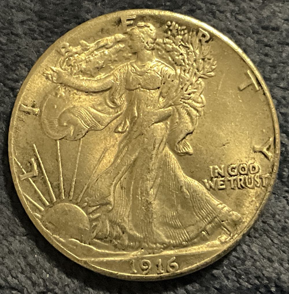 Half Dollar Walking Liberty 1916 1  coin collectible - Main Image 3