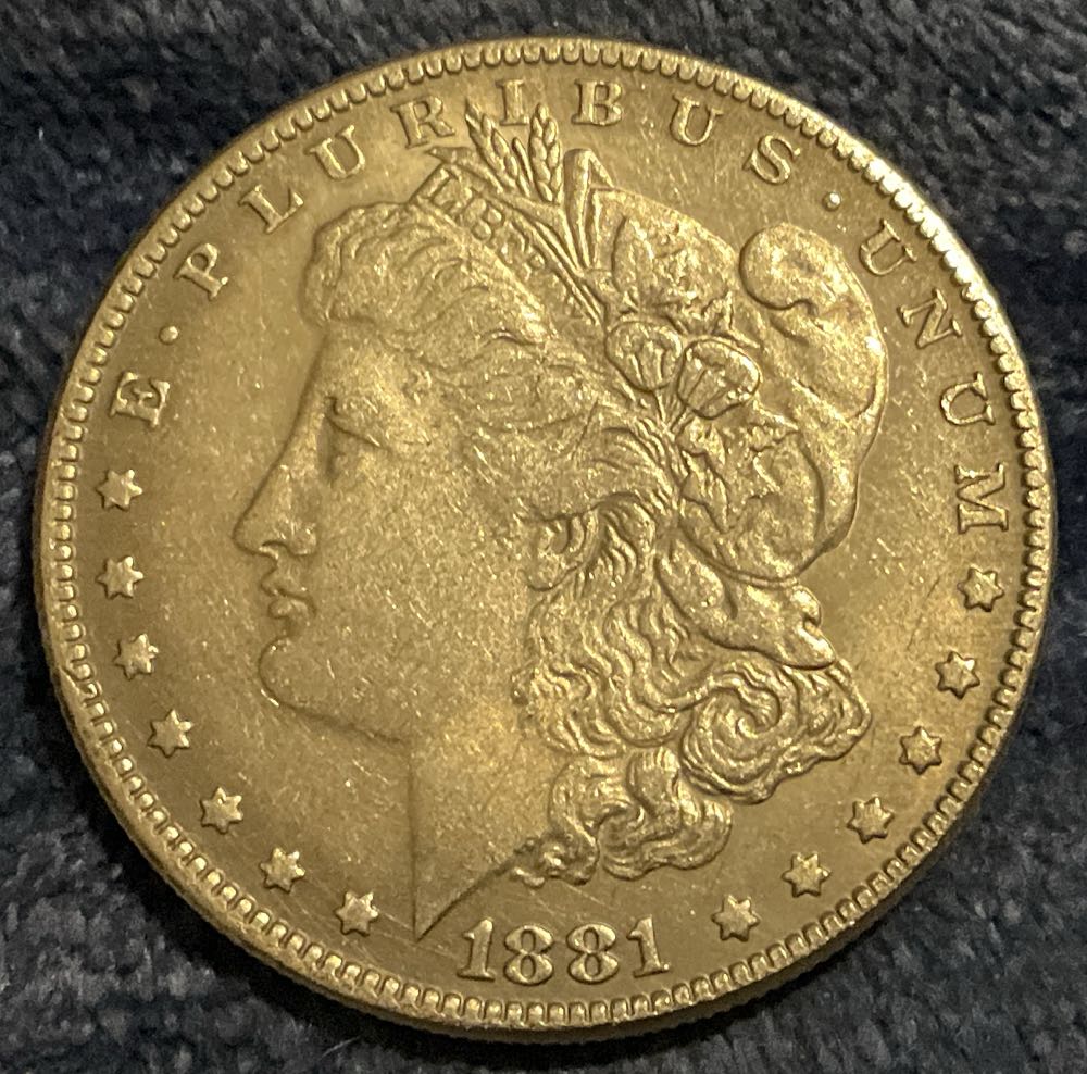 1881 S Morgan Dollar  coin collectible - Main Image 3