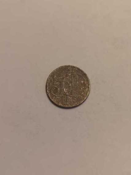 Czechoslovakia 50 Hellers 1978 #98  coin collectible - Main Image 2