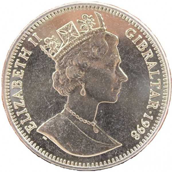 GIBRALTAR - Japan Winter Olympics Speed Skating  coin collectible - Main Image 2