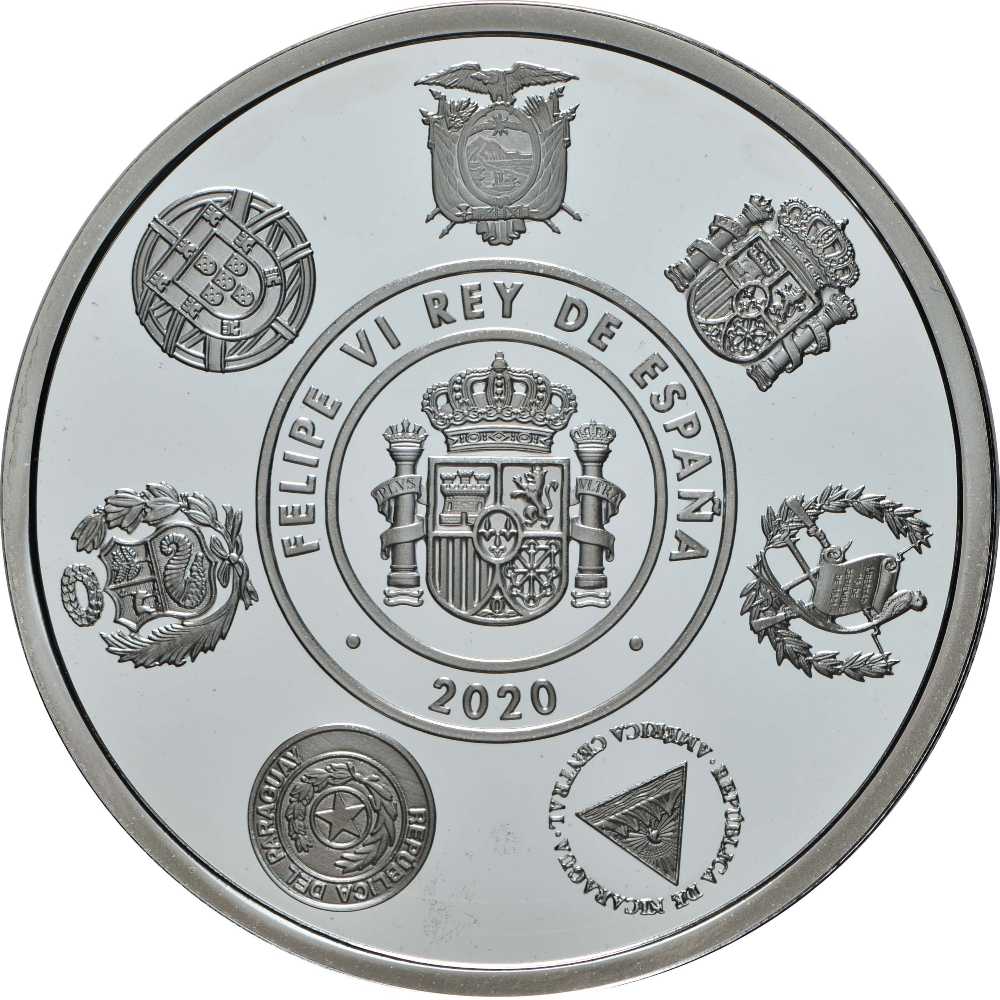 Ibero-American Series - Historic Trains: Barcelona/Mataró loco  coin collectible - Main Image 2