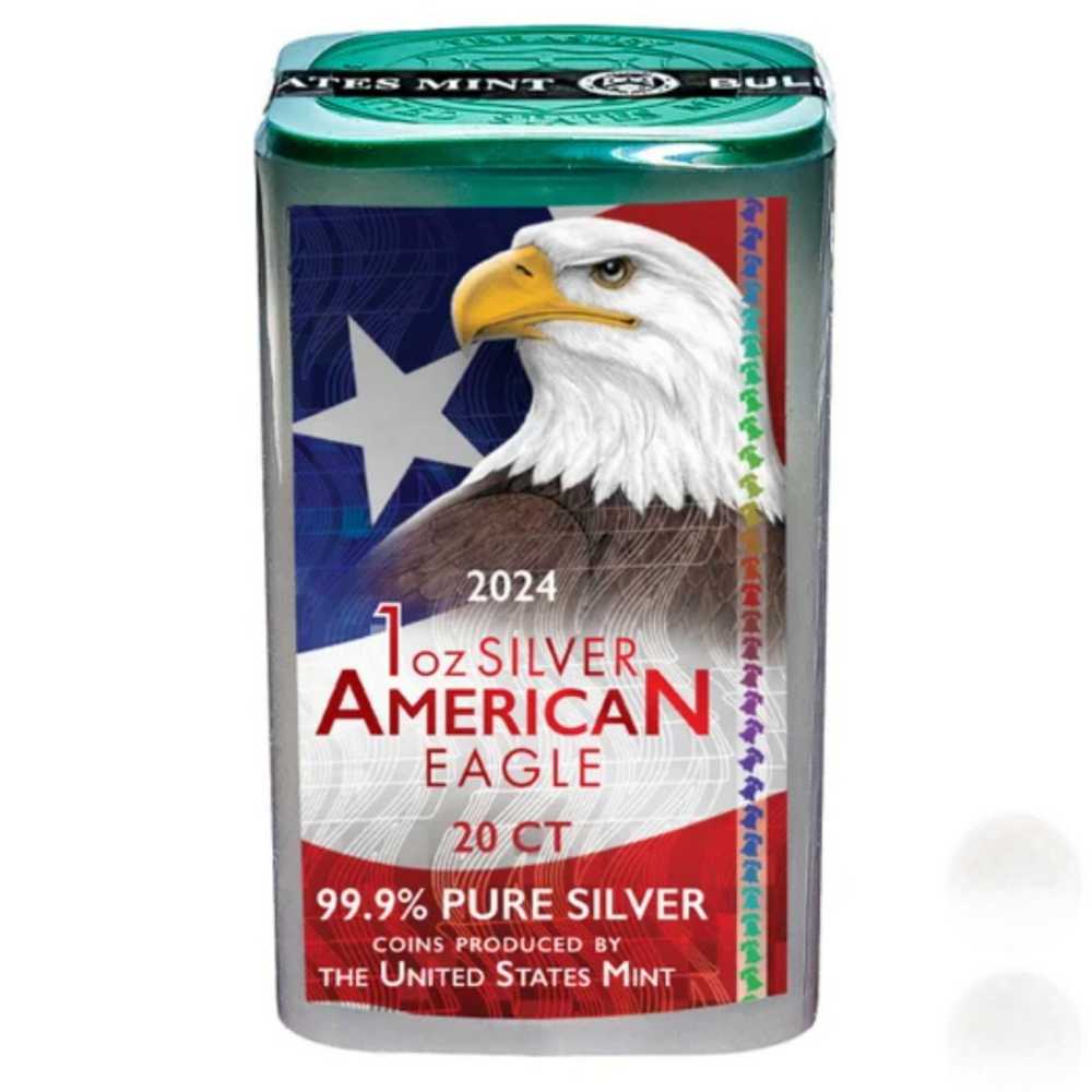American Silver Eagle Dollar /20 count  coin collectible - Main Image 3