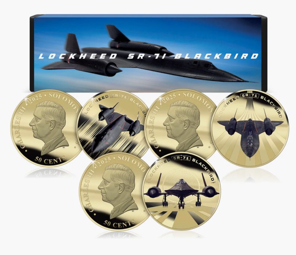 Lockheed SR-71 Blackbird 60th Anniversary Box Set  coin collectible - Main Image 2