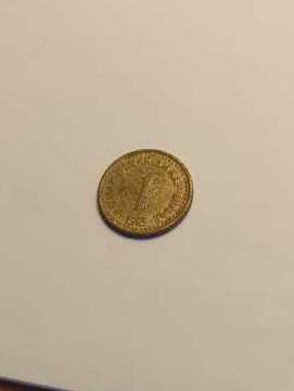 Yugoslavia 1 Dinara 1983 #149  coin collectible - Main Image 2