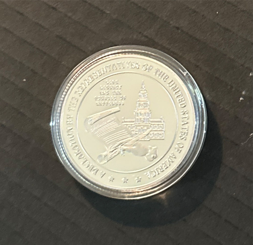 History Of America Declaration Of Indepence  coin collectible [Barcode 16960098808] - Main Image 2