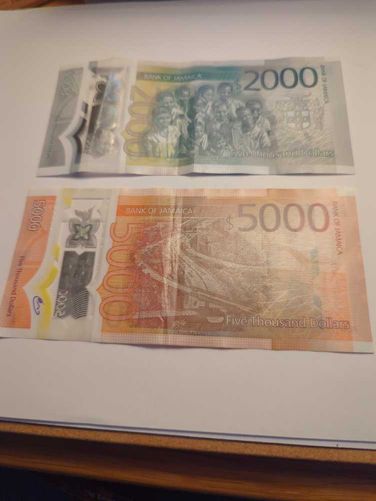 Jamaica 2000, 5000 Dollar Notes 2022 #164  coin collectible - Main Image 2
