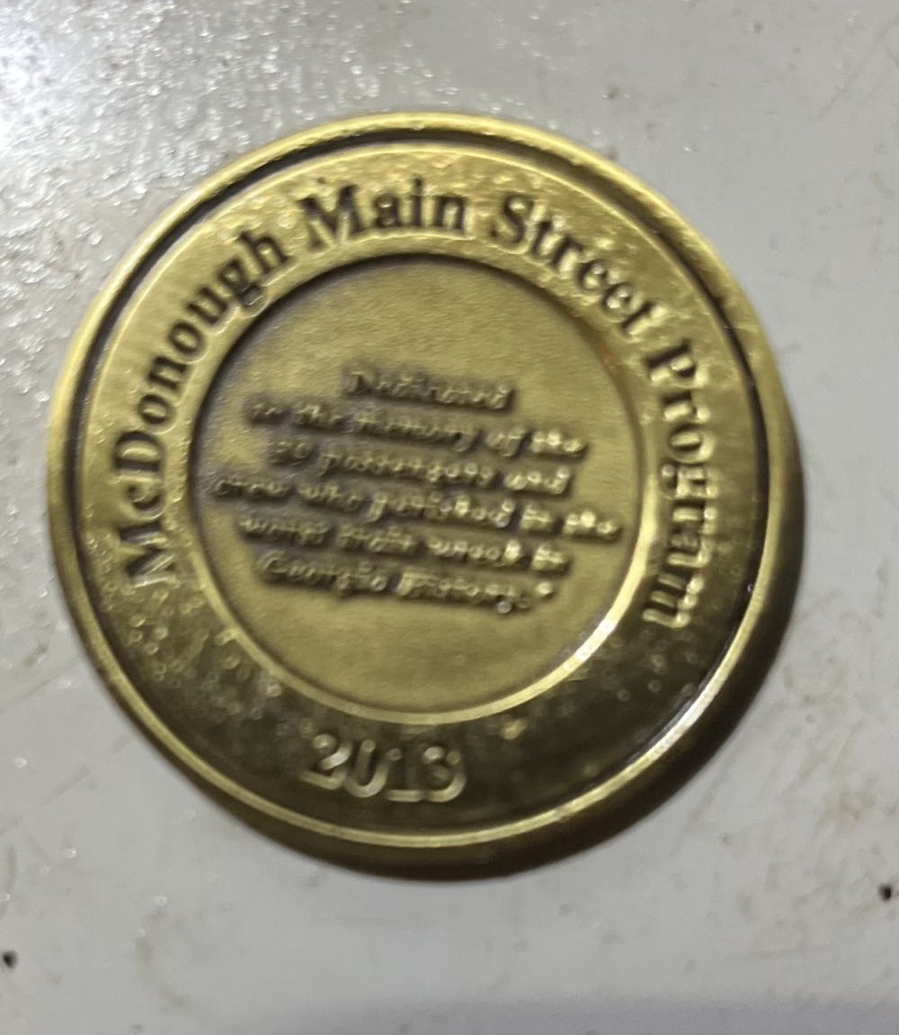 City of McDonoughe Street Program 2013 Camp Creek Train Wreck  coin collectible - Main Image 2