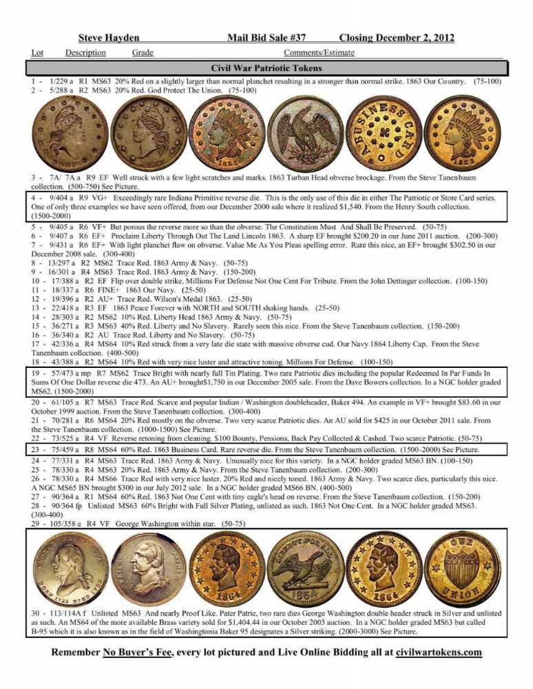 Token 1863 G. Parsons Fire Works 24 John ST. N.Y.  coin collectible - Main Image 4