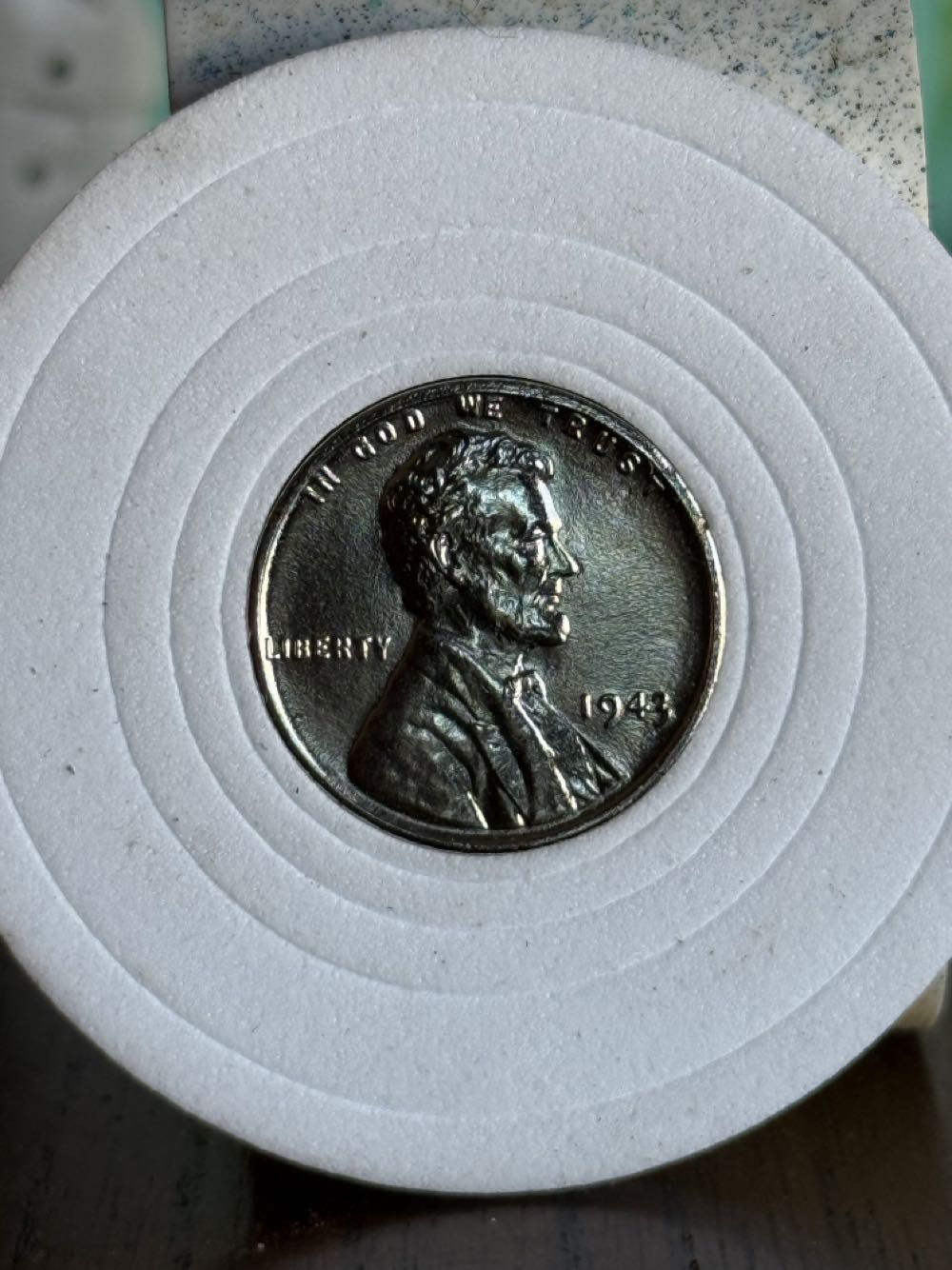 1943 No Mint Mark Zinc Lincoln One Cent  coin collectible - Main Image 4