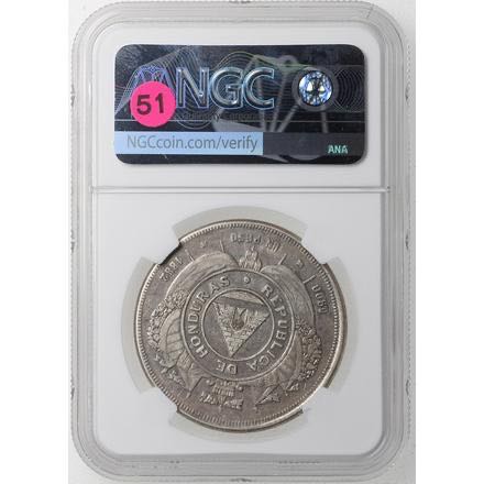 Honduras peso 1882  coin collectible - Main Image 4
