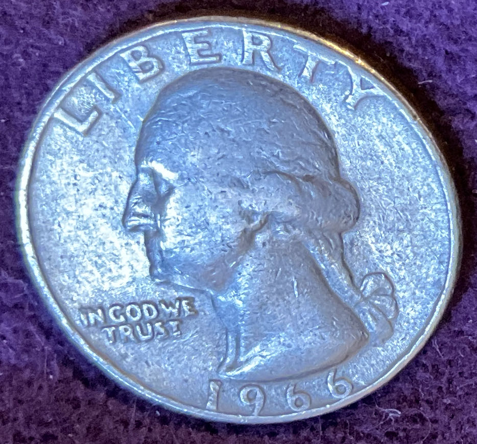 Quarter Washington 1966 14  coin collectible - Main Image 3