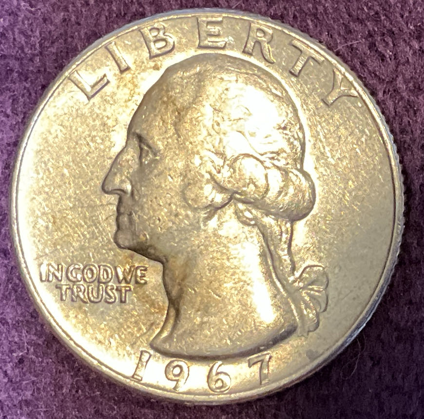 Quarter Washington 1967 4  coin collectible - Main Image 3
