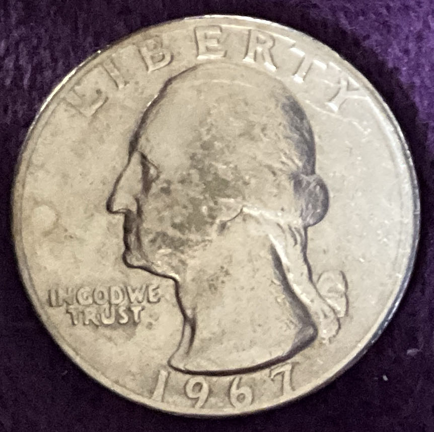 Quarter Washington 1967 7  coin collectible - Main Image 3