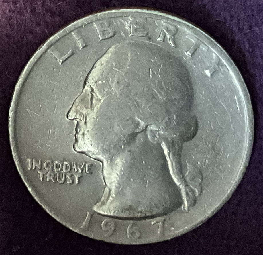 Quarter Washington 1967 17  coin collectible - Main Image 3
