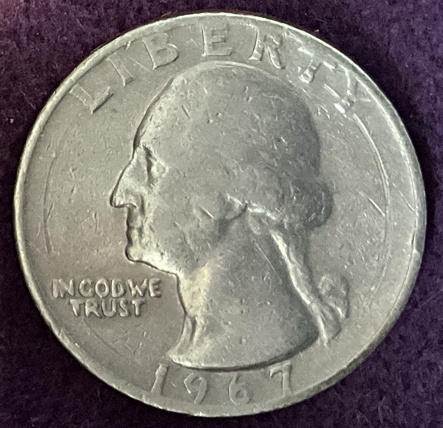 Quarter Washington 1967 19  coin collectible - Main Image 3