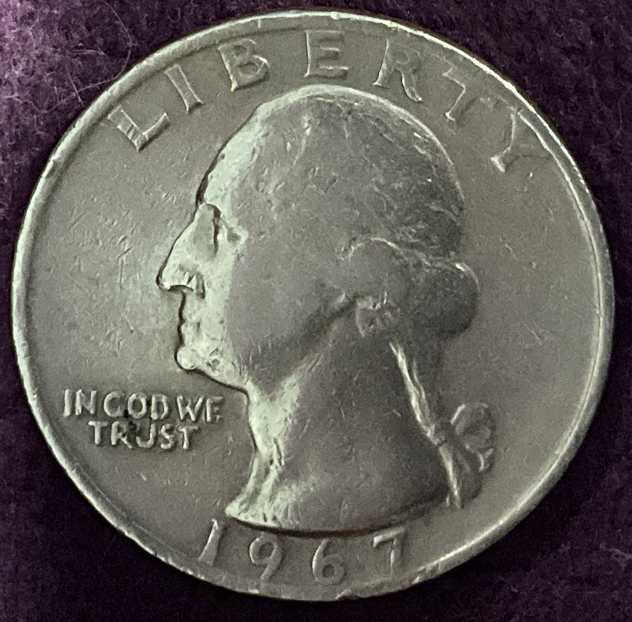 Quarter Washington 1967 29  coin collectible - Main Image 3
